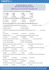 Đề thi giữa kì 2 Tiếng Anh 10 Global Success - Đề số 3